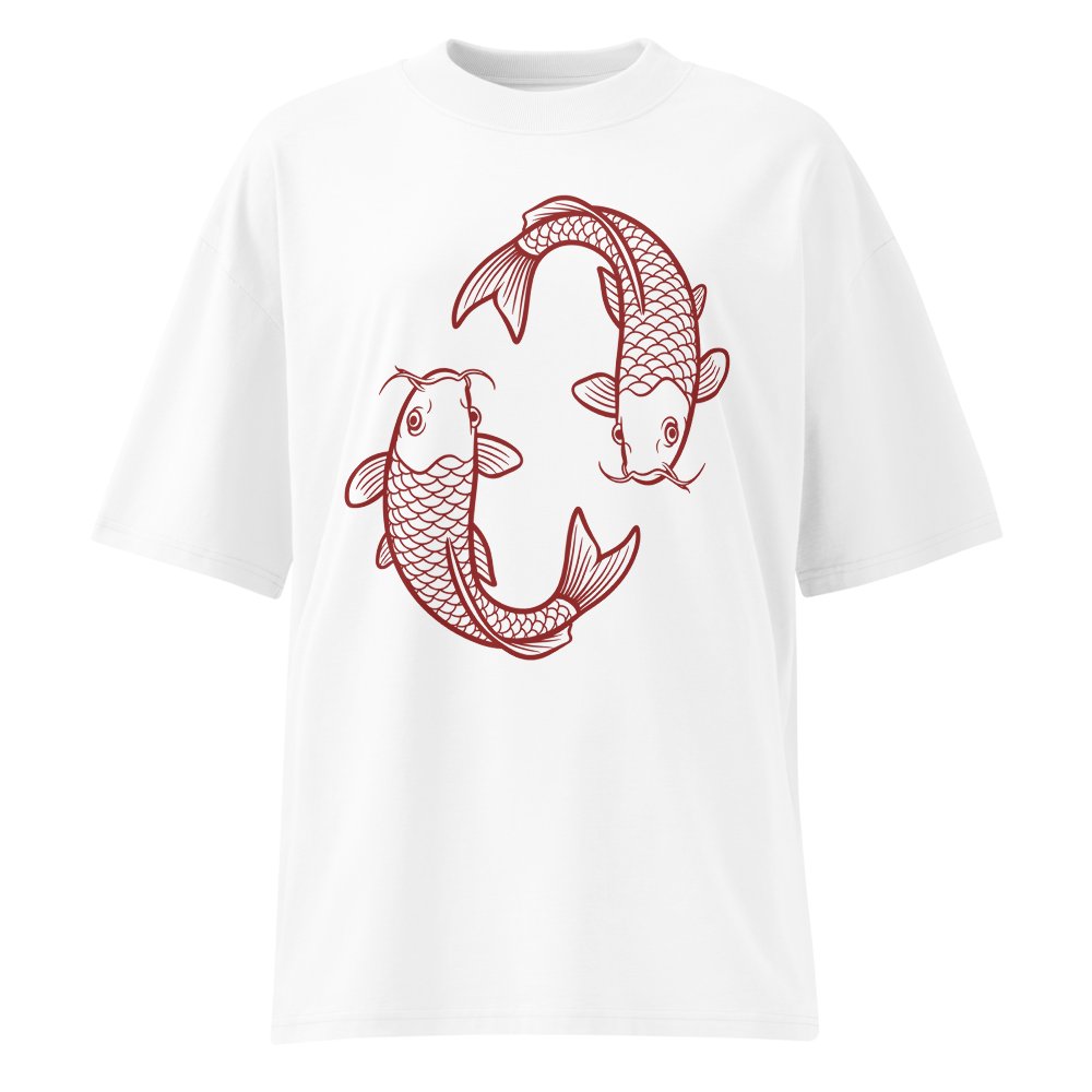 Red Koi High Neck Tee